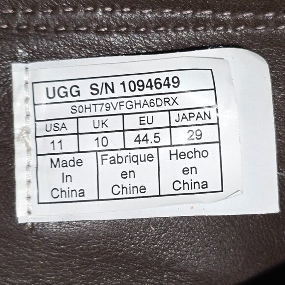 UGG Australia Bel-Air Brown Suede Venetian Driving Loafers Moccasins Men's 11 US - Picture 4 of 8